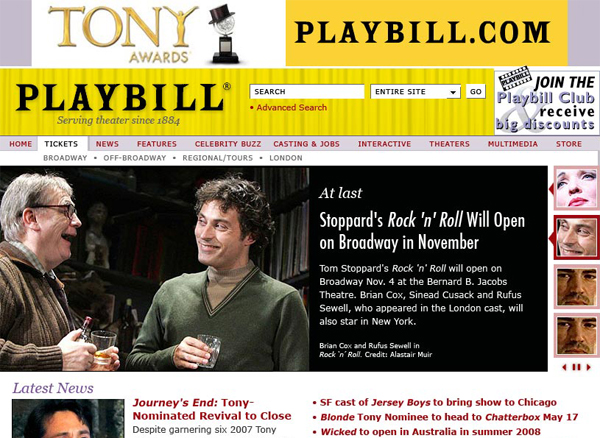 Playbill.com proposal